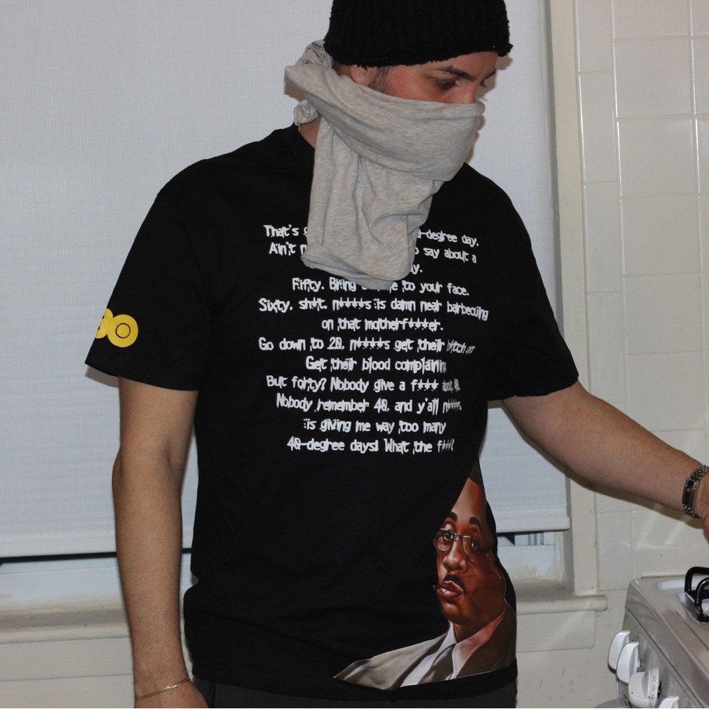 PadrinoXtheWireXhbo colab stringer bell t-shirt